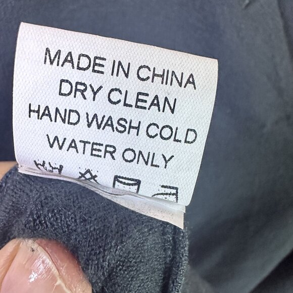 Olivaceous Teal Green Ruffled Sleeve Knit Dress With V-Neck Back & High Neckline - Picture 15 of 16